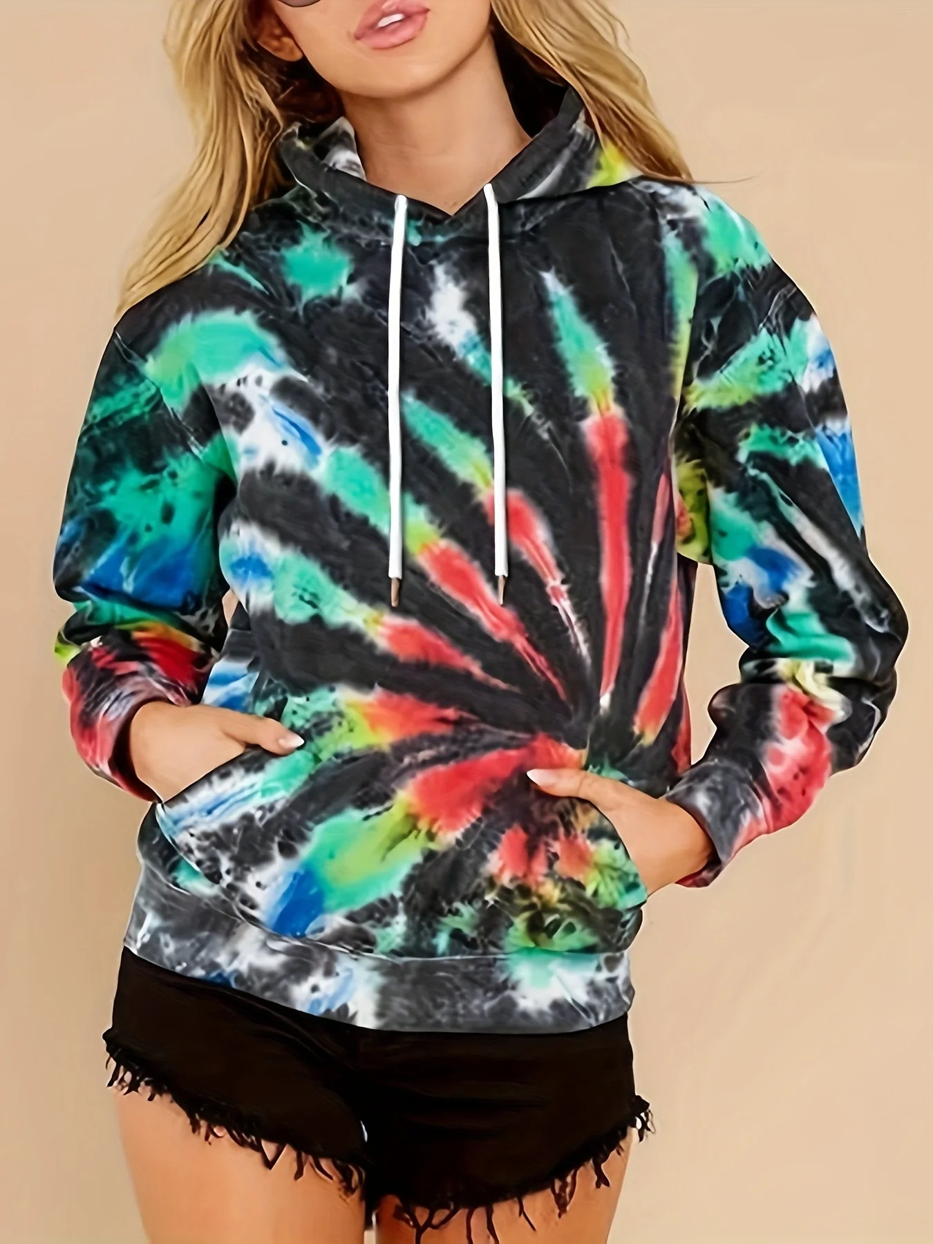 Cozy Tie-Dye Hoodie for women