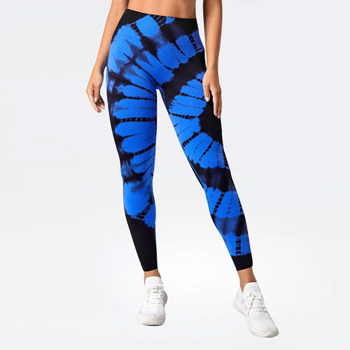 Woman Flex Tie Dye Legging Blue