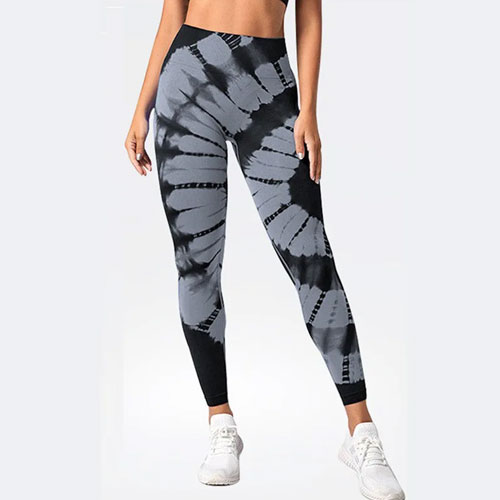 Woman Flex Tie Dye Legging Gray